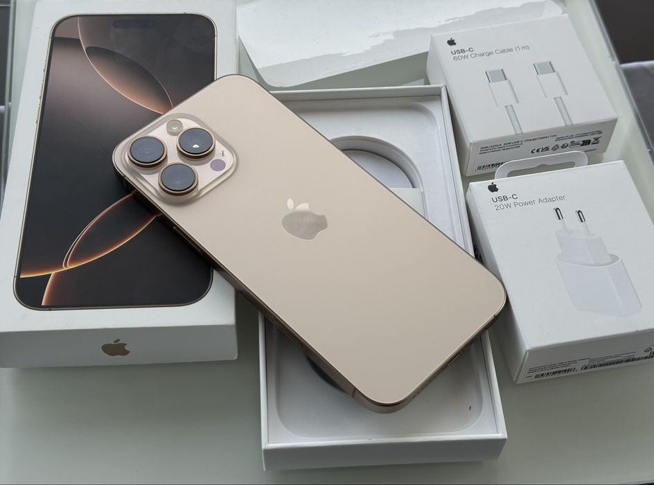 iPhone 16 PRO MAX 256GB Neverlocked Desert Titanium-Ca Nou-iOS 18