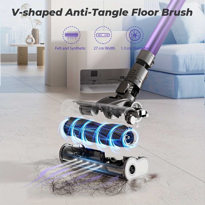 Безжична Вертикална Прахосмукачка Yanhama H5 650W 75000Pa 4-в-1 70 Мин