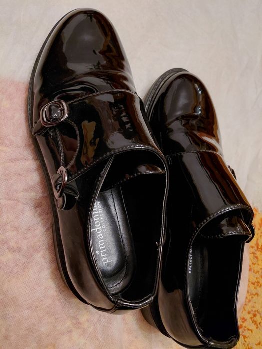 Pantofi de piele/lac, dama, marimea 38