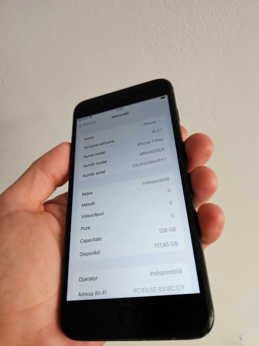Iphone 7 plus 128 gb neverlock garantie.