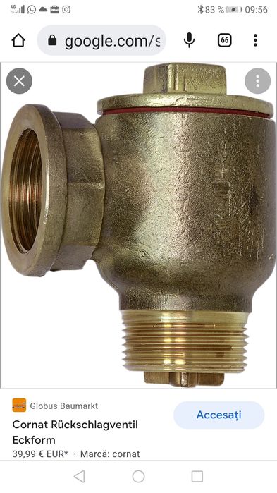 Vând supapă de sens cu clapetă