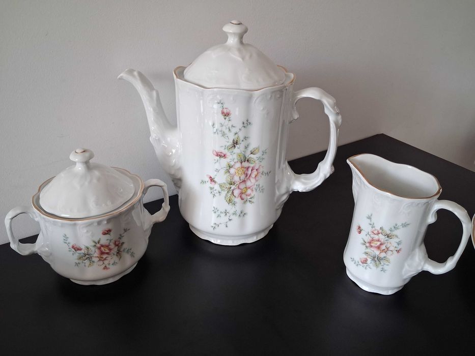 Serviciu vintage desert nou la cutie 12 pers.