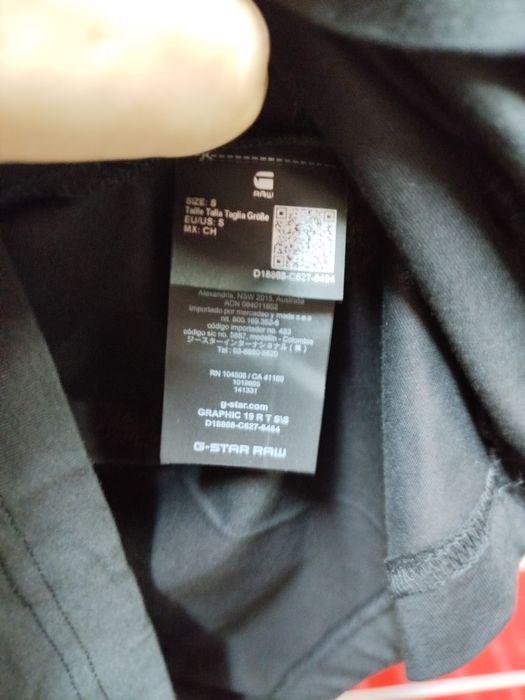 Оригинална НОВА тениска G-Star Raw S , M , L мъжка черна джи стар