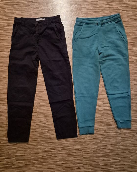 Lot 2 pantaloni copii marime 7-8 ani, 128 cm, Zara si M&S