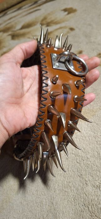 Zgarda piele naturala ( fb) ,calitate ,hand-made