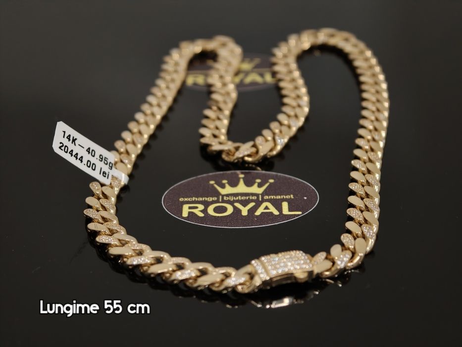 Bijuteria Royal: Lanț aur 14k/40.95 gr