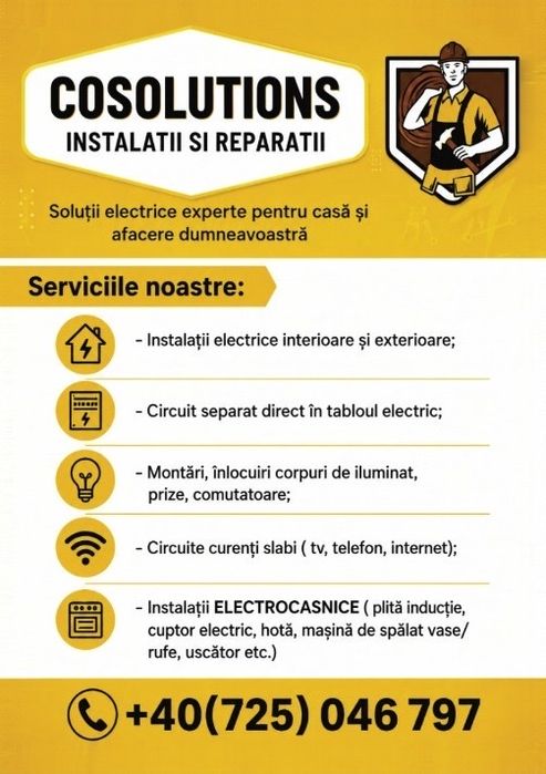 Instalatii electrice-Montaj si intretinere electrocasnice