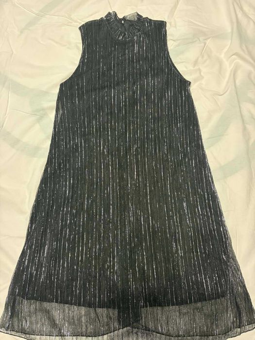 Рокли Zara  M размер, розово кадифе рокля