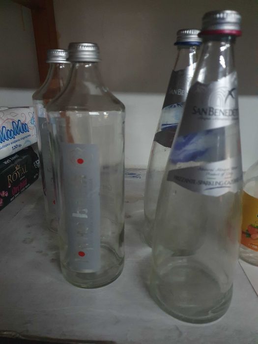 стъклени бутилки