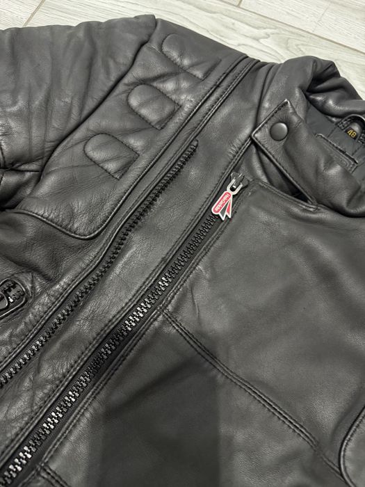 Geaca moto piele chopper Hein gericke cu întărituri