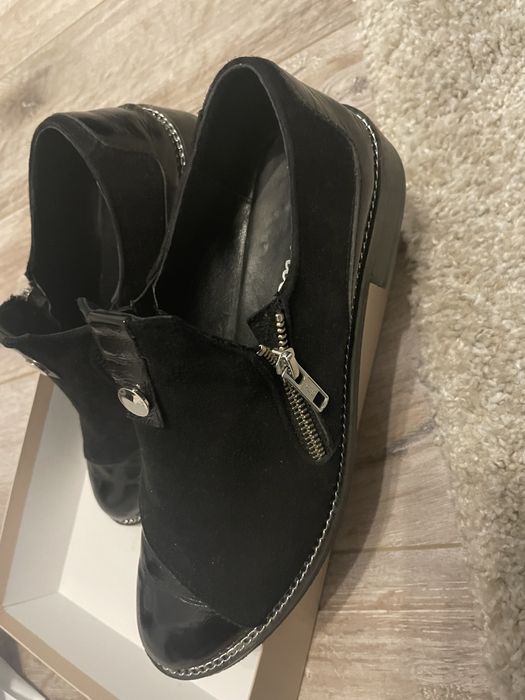 Ежедневни обувки ествена кожа набук