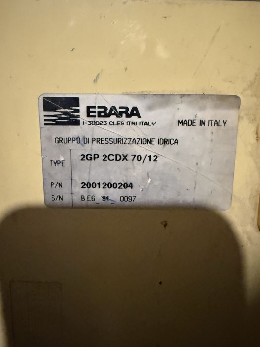 Statie pompare apa Ebara