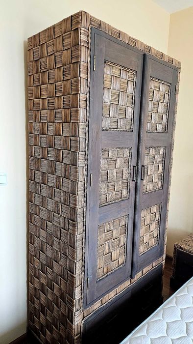 4 модела гардероби от масивно дърво и ратан – внос от Индонезия