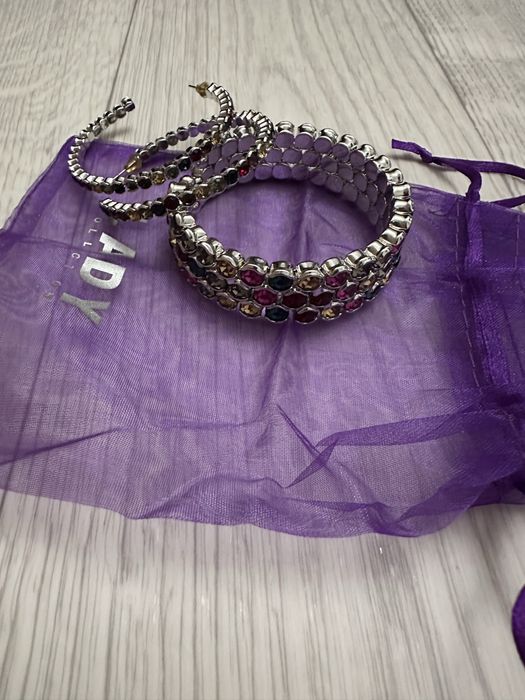 Браслет, серьги