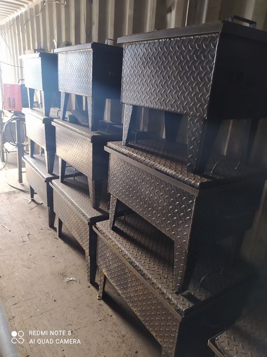 Коктальница из рифлёного металла