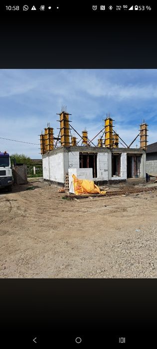 case la roșu, fundații hale,terasamente