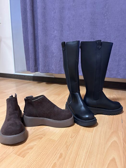 Новые сапоги + ботинки, 37 размер