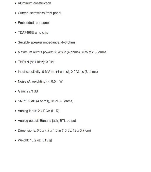 TOPPING PA3 усилвател