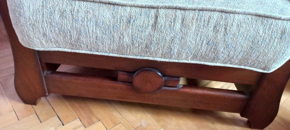 Луксозен комплект диван тройка + кресло от МАСИВ (Като нови!)