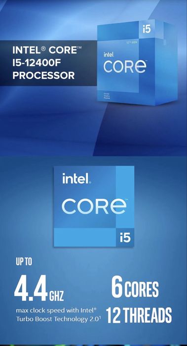 Процесор Intel i5 12400f