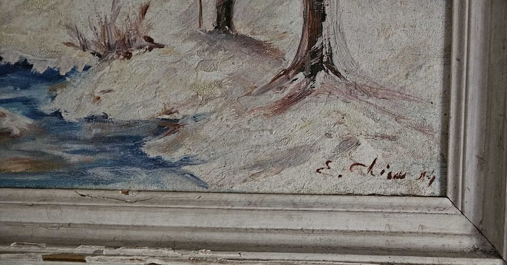 Tablou - peisaj iarna