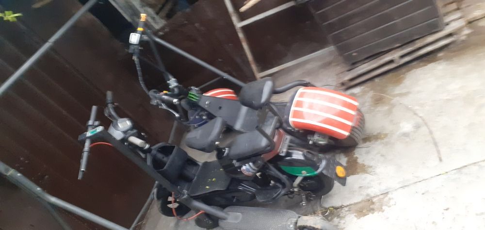 Scuter e   electric e  cauciucuri noi..!