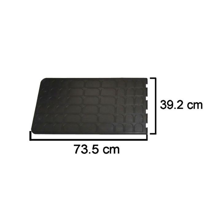 Set covorase auto din cauciuc Flexmat Universale culoare Negru, presuri BestAutoVest, 2 buc., covorase pasaj spate 39.2 X 73.5 cm