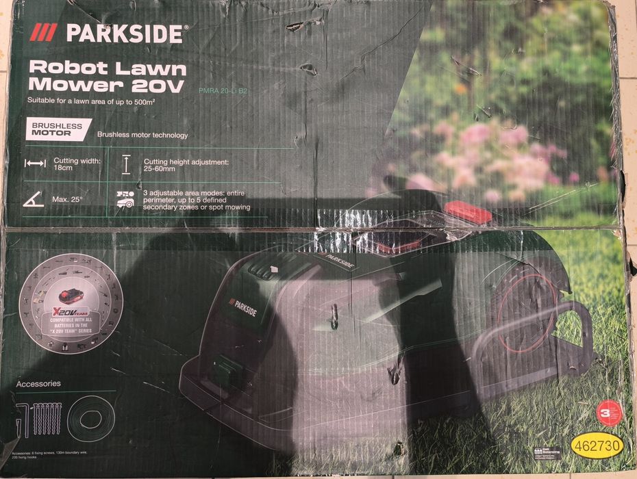 Робот косачка Parkside 500кв.м.