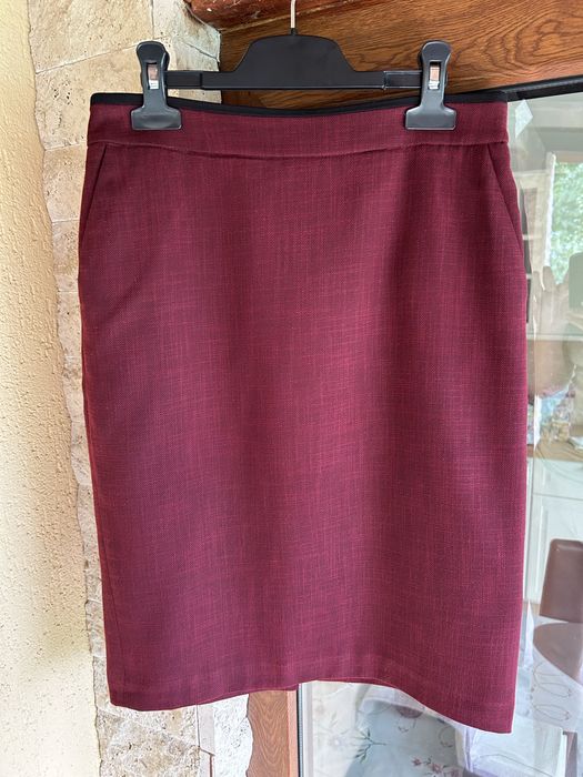 Fustă creion bordo office elegantă mărimea 36