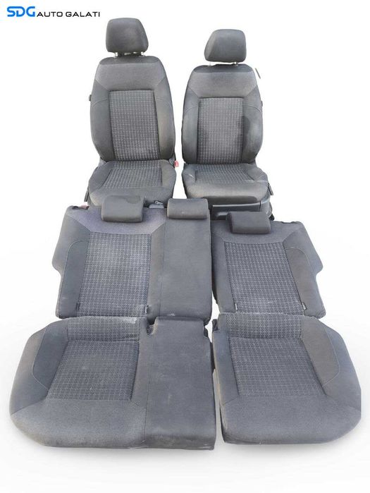 Interior Textil Scaun Scaune Stanga Dreapta Bancheta Sezut Spatar Volkswagen Polo 6R 2010 - 2018 [LS0424]