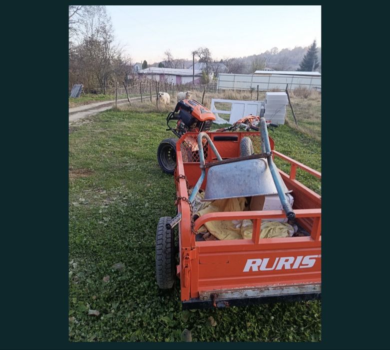 Motocultor Diesel +Remorca  RURIS