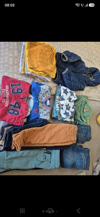 Lot haine baietel 80-86