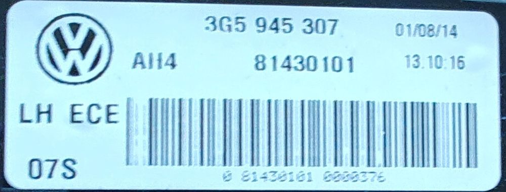 Vând SET Lampi full led Vw Passat B8 2015 - 2019