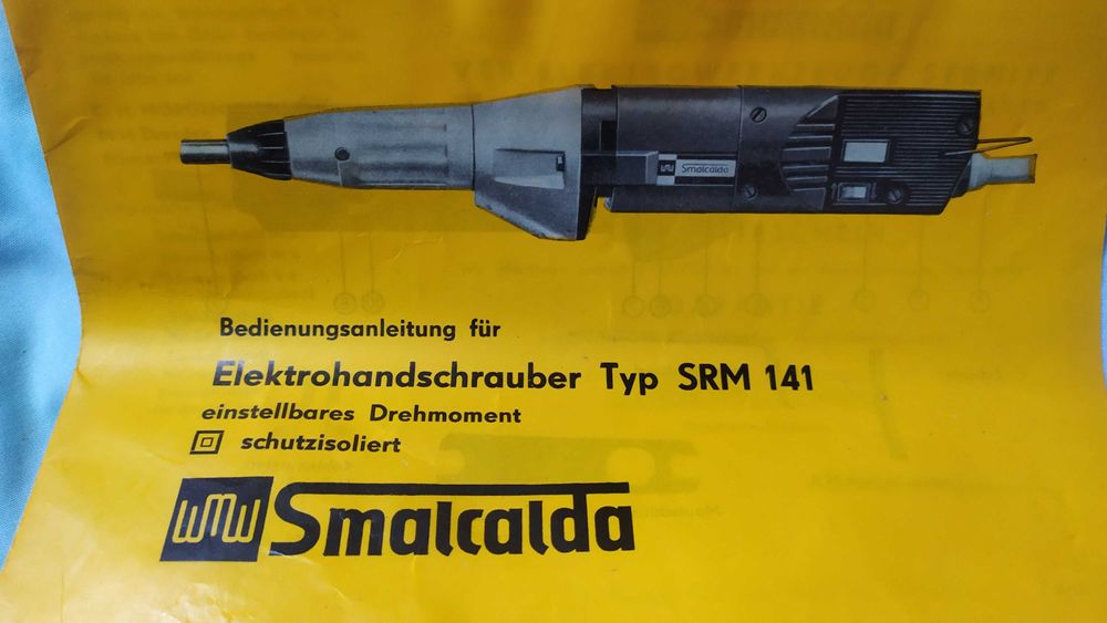 Прав електрически винтоверт VEB WMW Smalcalda SRM 141 220V