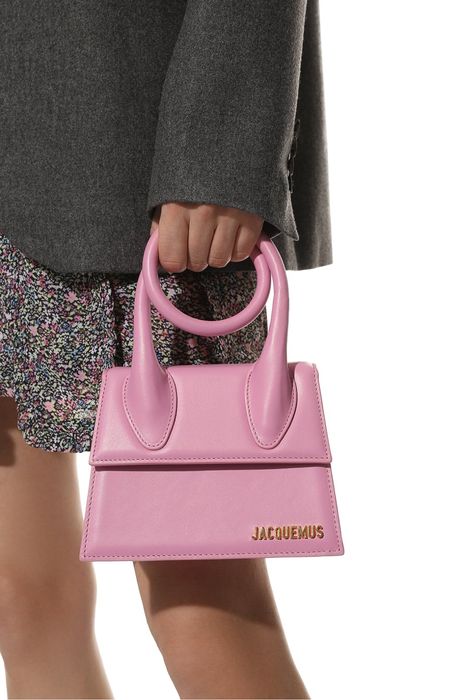 JACQUEMUS Le Chiquito Noeud Light Pink  оригинална нова чанта с етикет