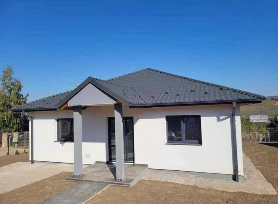 Vand case pe structura metalică