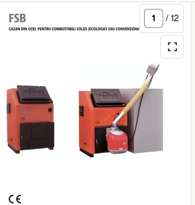 Centrala  ferroli cu arzator