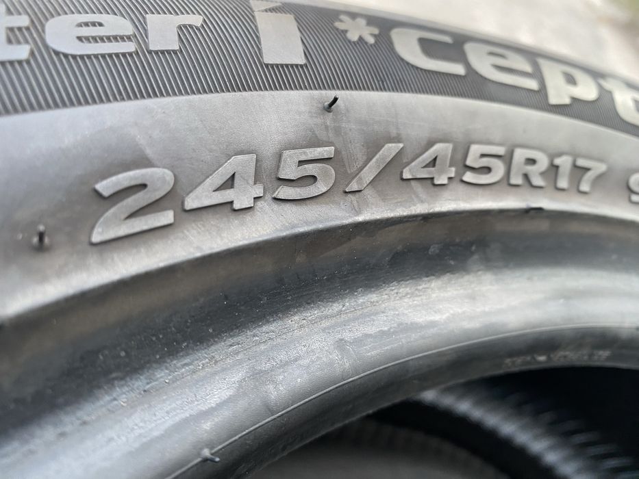 Шины 245/45/17 комплект бу ханкок