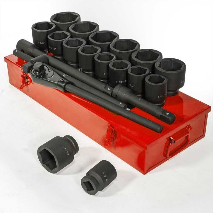 ТОП ОБЯВА Гедоре с ударни вложки StahlMayer – 21 части, 3/4", 6-стенно