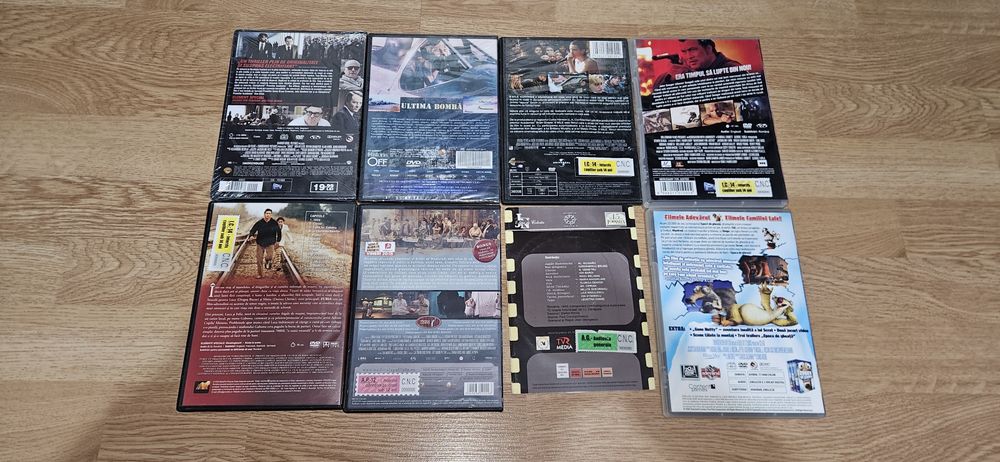 Lot 8 dvd filme (actiune, teatru, animatie)