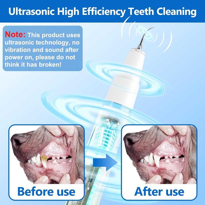 Ni-SHEN комплект за почистване на кучешки зъби, за кучета и котки(бял)