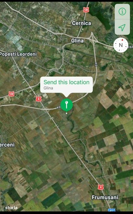 Teren Allegria, intravilan, șoseaua Oltenitei, A0, Popesti - Glina