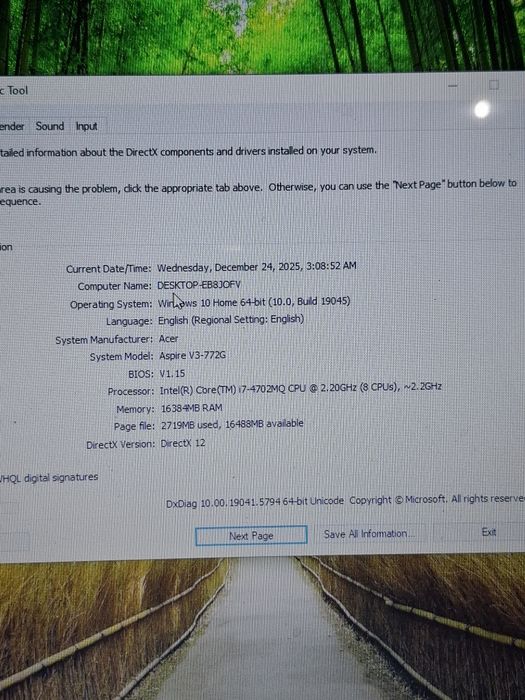 Laptop Acer cu i7 , dusplay 17.3 inch.16 g ram , gta5