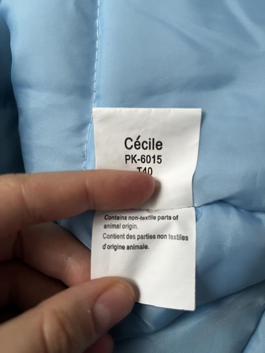 Geaca/parka Attentif Paris, blana naturala