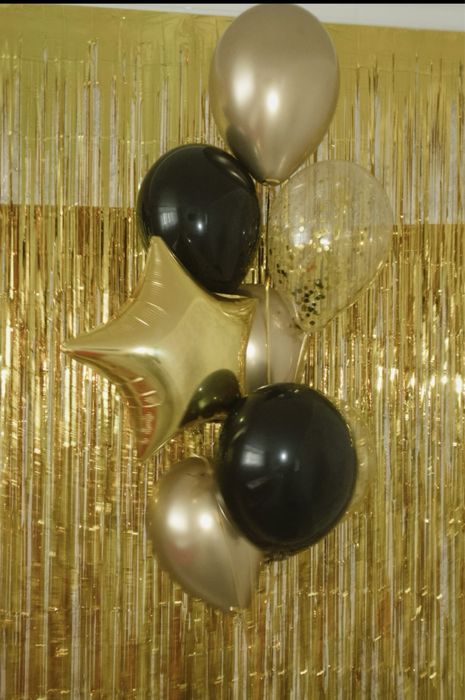 Шарики в золотой тематике