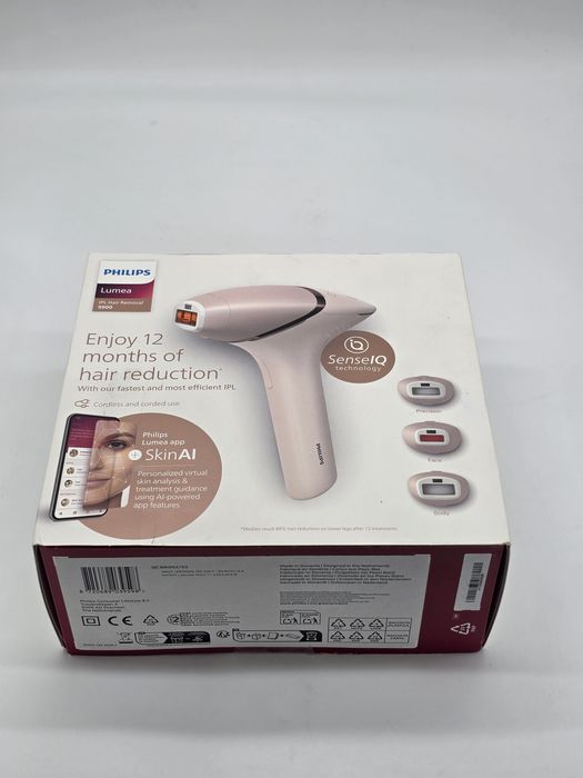Aparat de epilare Philips Lumea IPL seria 9900 cu tehnologie SenseIQ ș