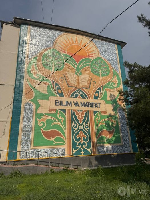 Mural  binolar fasadiga dekorativ rasmlar chizish