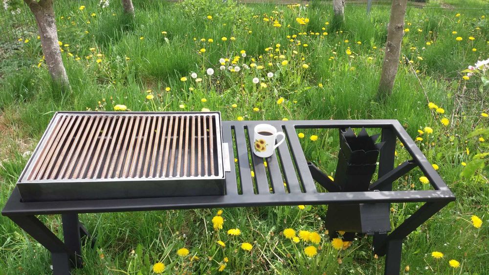 gratar cu masa si soba raketa pentru disc