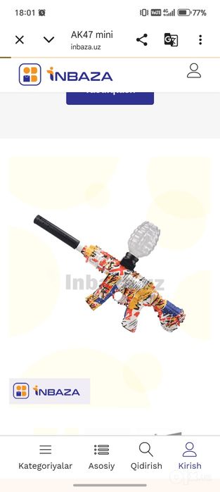 Splatter ball gun pistoleti