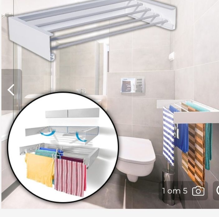 Сгъваем стенен сушилник